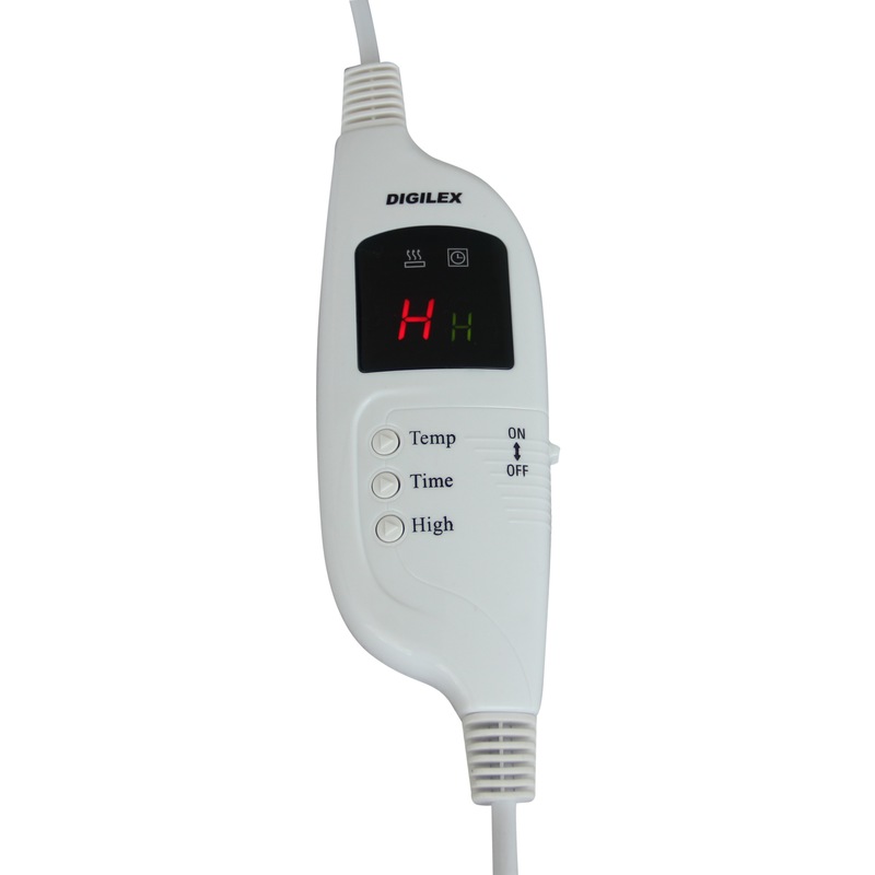 Buy Digilex Electric Heated Blanket Throw Rug in Red MyDeal