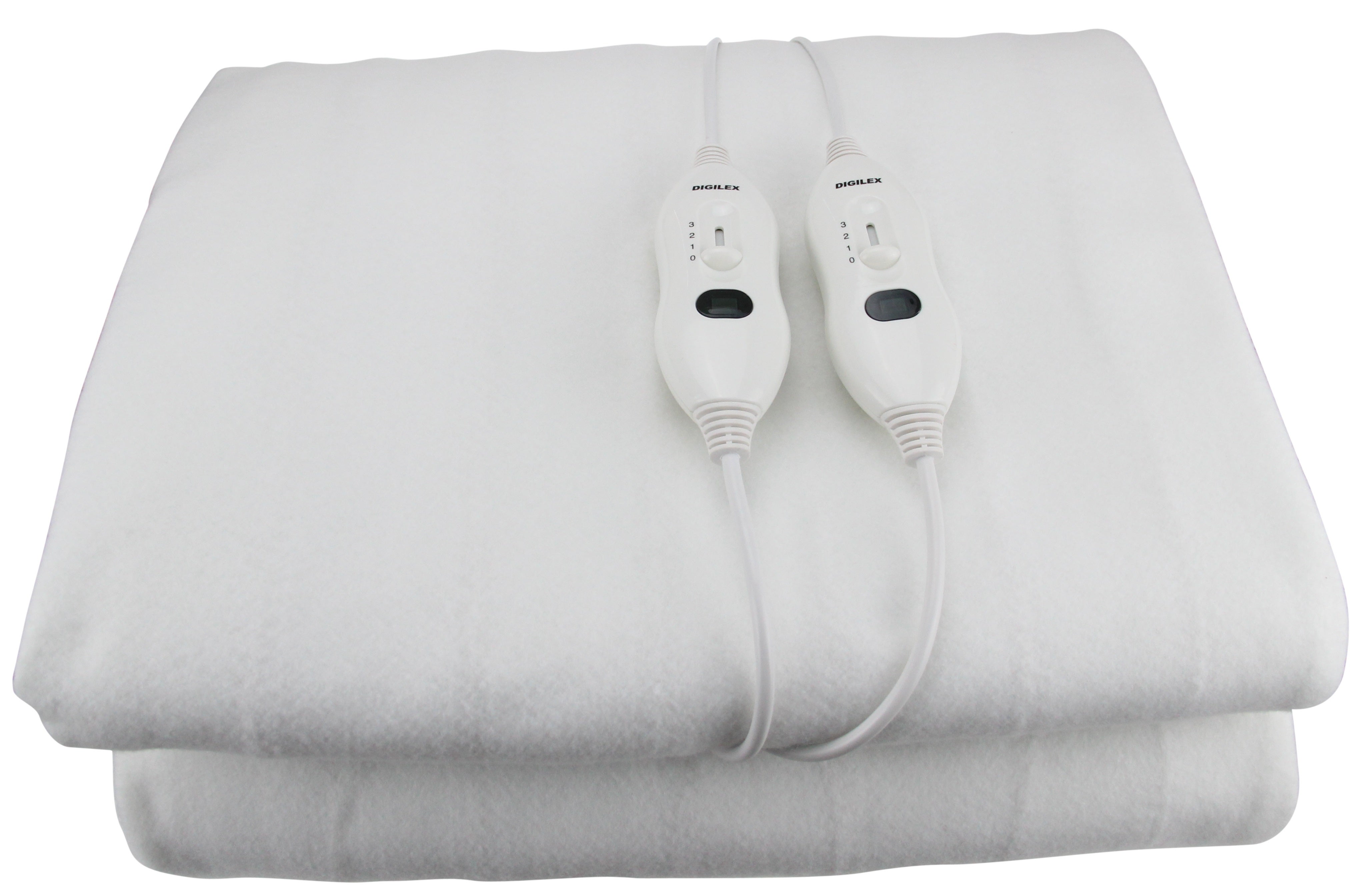 Fitted Washable Eleltric Blanket King Size - White