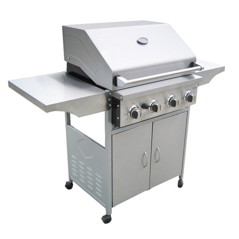 Outdoor Kitchen 4 Burner Gas Grill & Hot Plate BBQ | Buy Gas BBQ - 120550