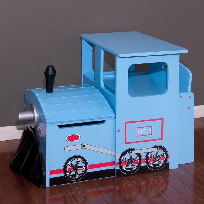 Kids Wooden Train Table \u0026 Chair Set w 