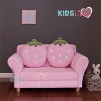 Buy Girls Pink 2 Seat Wooden Strawberry Sofa Couch Kids Arm Chair W 