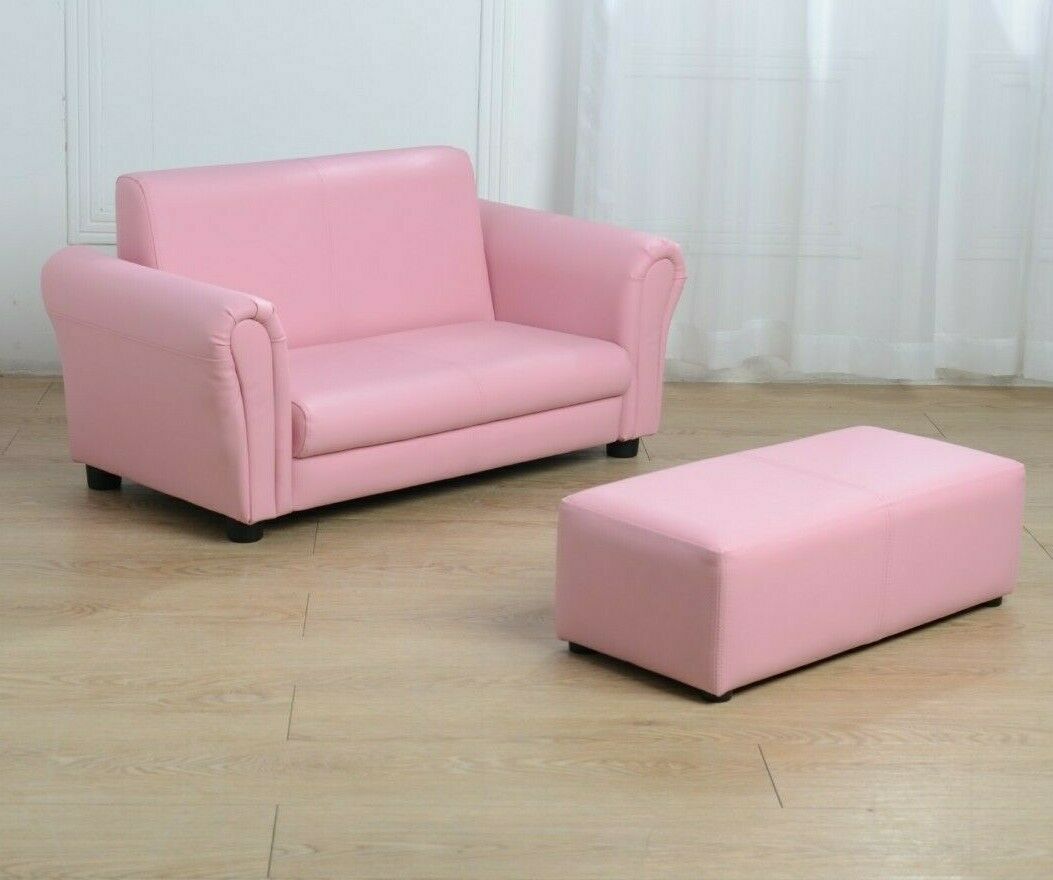 Toddler PINK Sofa Lounge Couch Double Seat