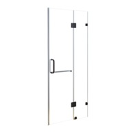 100 x 200cm Wall to Wall Frameless Shower Screen 10mm Glass By Della Francesca
