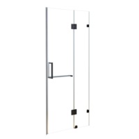 100 x 200cm Wall to Wall Frameless Shower Screen 10mm Glass By Della Francesca