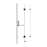 110 x 200cm Wall to Wall Frameless Shower Screen 10mm Glass By Della Francesca