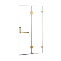 110 x 200cm Wall to Wall Frameless Shower Screen 10mm Glass By Della Francesca