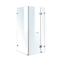 1100 x 1000mm Frameless 10mm Glass Shower Screen By Della Francesca
