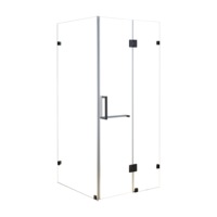 1100 x 1000mm Frameless 10mm Glass Shower Screen By Della Francesca