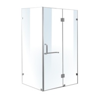 1100 x 900mm Frameless 10mm Glass Shower Screen By Della Francesca