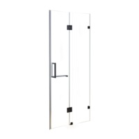 120 x 200cm Wall to Wall Frameless Shower Screen 10mm Glass By Della Francesca