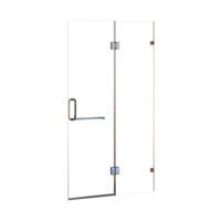 120 x 200cm Wall to Wall Frameless Shower Screen 10mm Glass By Della Francesca