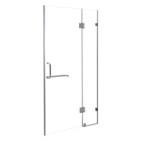 120 x 200cm Wall to Wall Frameless Shower Screen 10mm Glass By Della Francesca
