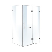 1200 x 1000mm Frameless 10mm Glass Shower Screen By Della Francesca