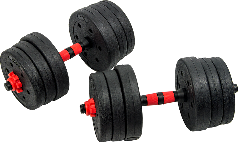 20kg Adjustable Rubber Dumbbell Set Barbell Home GYM Exercise Weights Australia