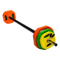 20kg Standard Rubber Coloured Barbell