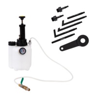 3L Transmission Oil Filling System Fluid Pump Manual Tool With 8pc ATF Adaptors
