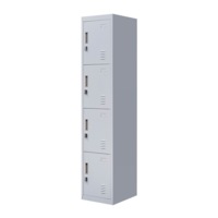 4-Door Vertical Locker for Office Gym Shed School Home Storage