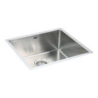 490x440mm Handmade Stainless Steel Undermount / Topmount Kitchen Laundry Sink with Waste