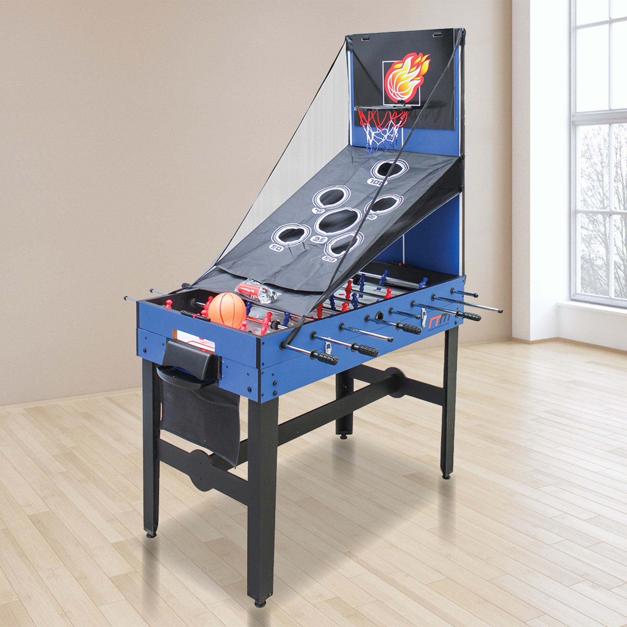 4FT 12-in-1 Combo Games Tables Foosball Soccer Basketball Hockey Pool ...