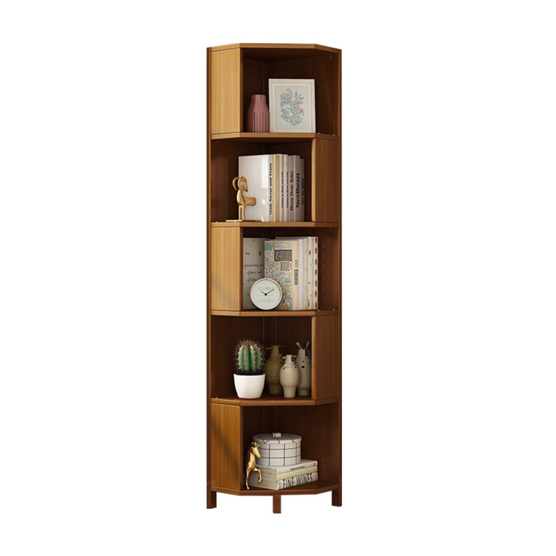 Buy 5Shelf Corner Bookcase Industrial Bookshelf Display Storage Stand