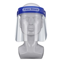 6x Safety Full Face Shield Clear Guard Protector Mask Anti-Fog + Elastic Head Band