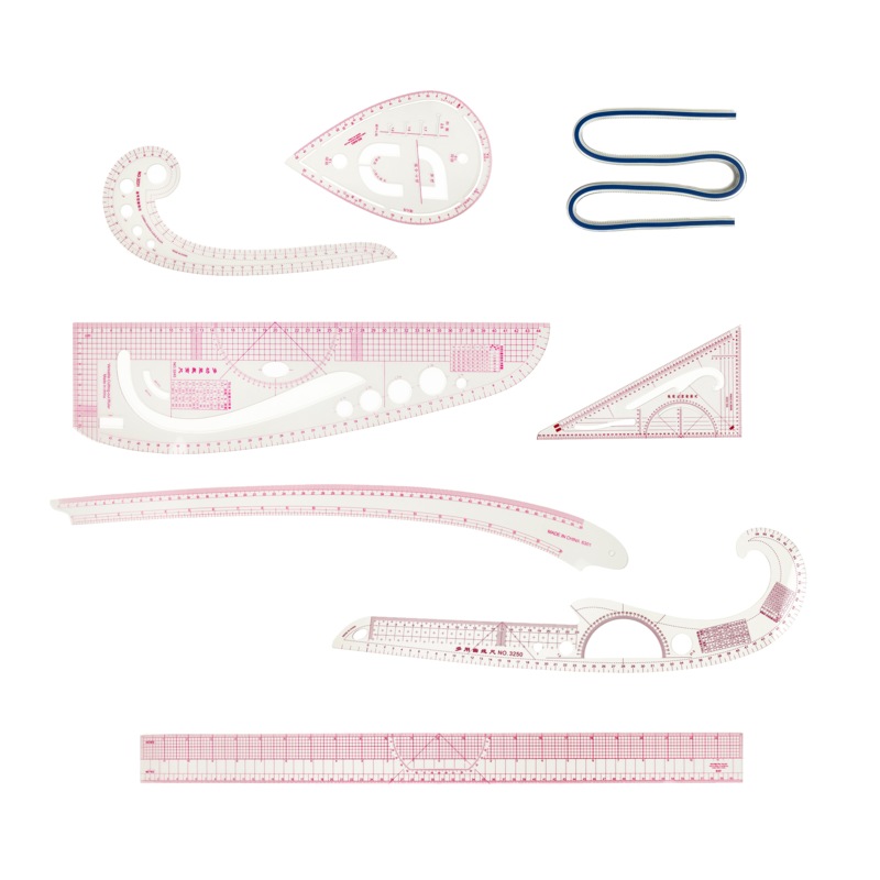 Buy 9pc French Curve Ruler Set DIY Sewing Pattern Measuring Tool for