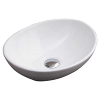 Above Counter Bathroom Vanity Oval Ceramic Basin