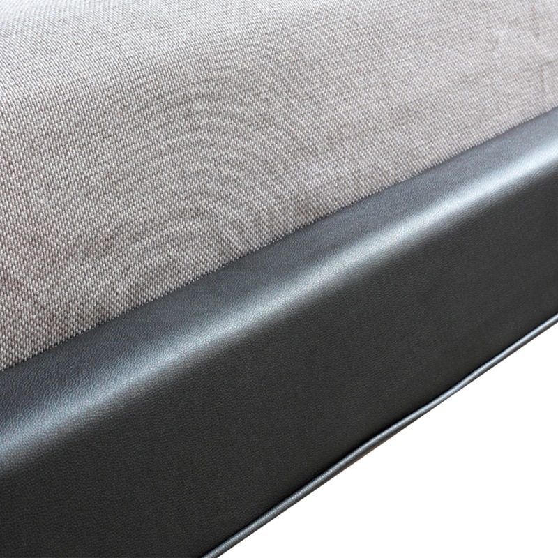 Buy Double PU Leather Deluxe Bed Frame Black MyDeal