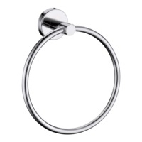 Classic Chrome Towel Bar Rail Ring Bathroom