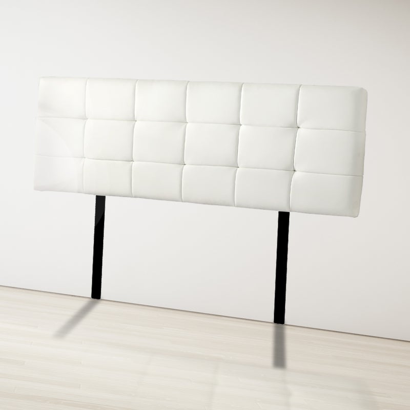 Pu Leather Queen Bed Deluxe Headboard, White Leather Headboard Queen Bed