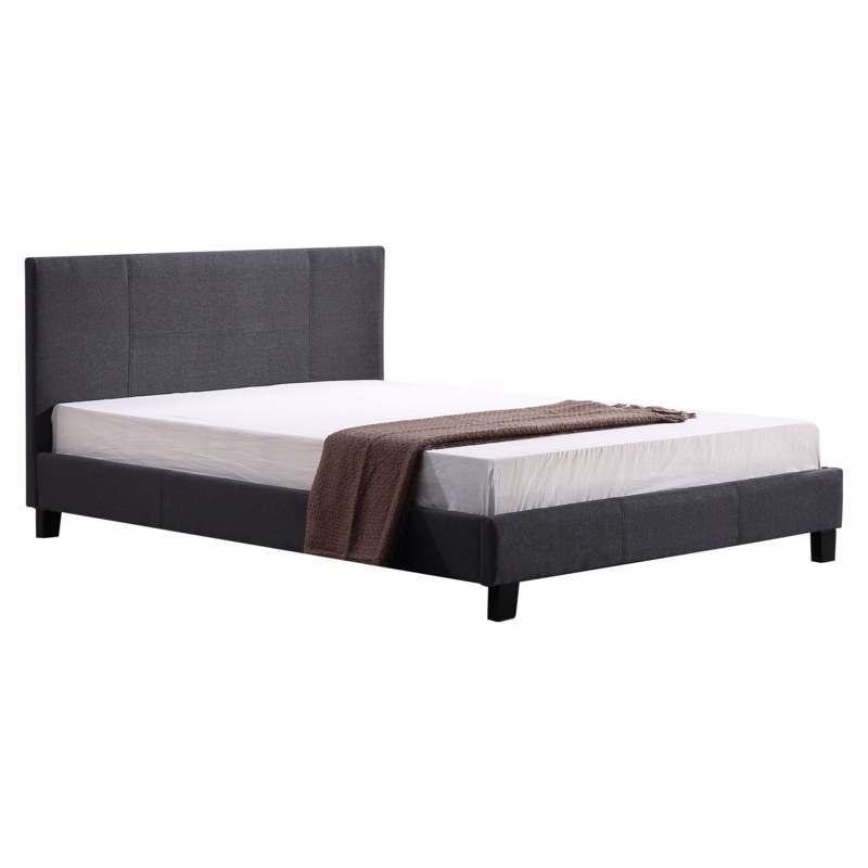 Buy Double Linen Fabric Bed Frame Grey MyDeal