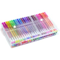 Glitter Gel Pens (100 pack) with 2.5X More Ink - Craft, Kids & Adult Colouring