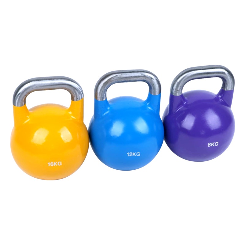 Buy 8KG, 12KG, 16KG ProGrade Steel KettleBell Set MyDeal
