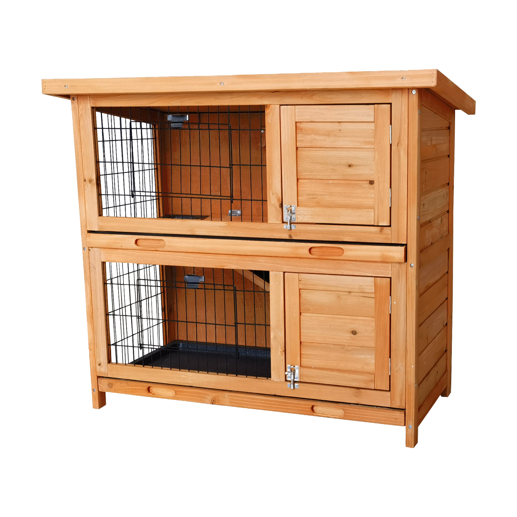 Double storey rabbit store hutch