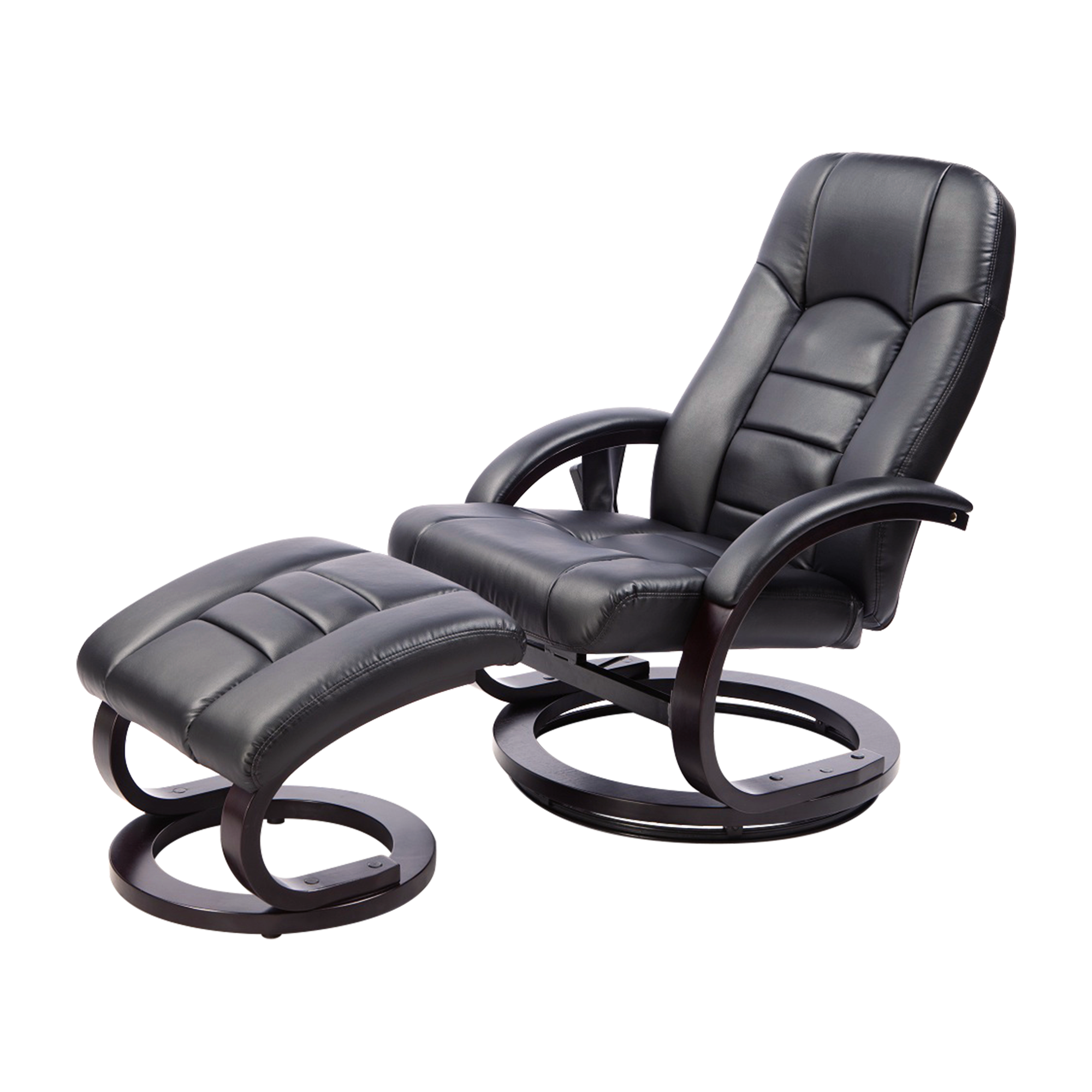 PU Leather Massage Chair Recliner Ottoman Lounge Remote 