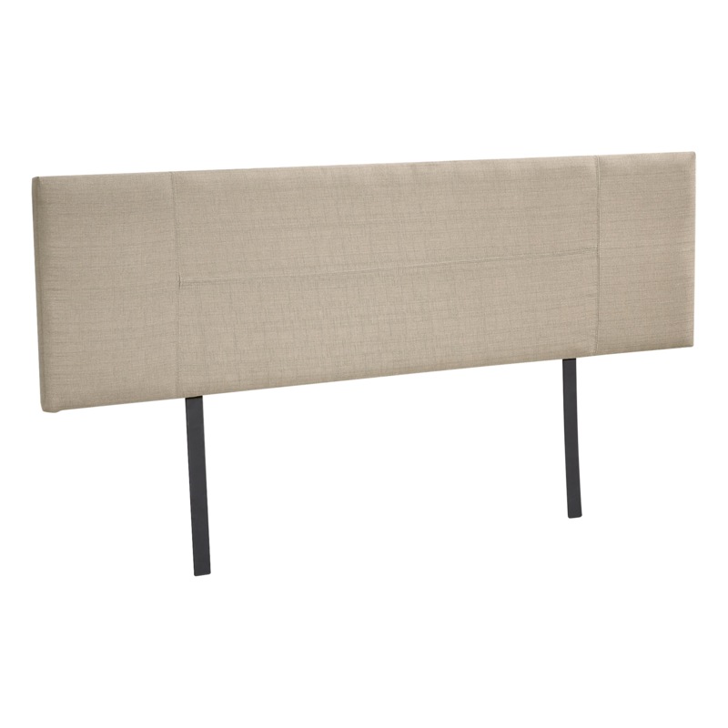 Linen Fabric King Bed Headboard Bedhead - Beige | Buy King Size