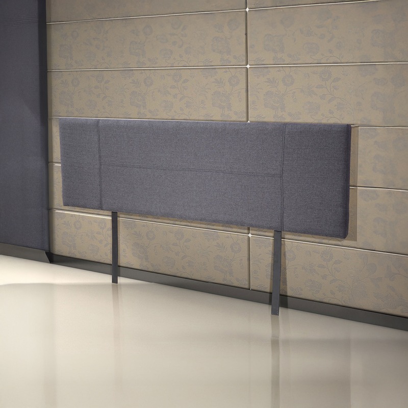 Buy Linen Fabric King Bed Headboard Bedhead Grey MyDeal