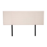 Linen Fabric Queen Bed Headboard Bedhead - Beige