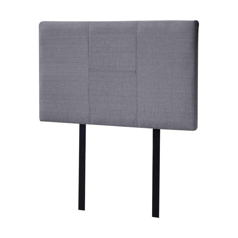 Buy Linen Fabric Single Bed Headboard Bedhead Grey MyDeal
