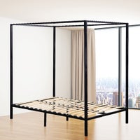 Buy 4 Four Poster Queen Bed Frame - MyDeal