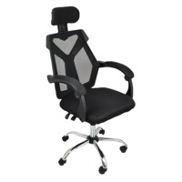 Office Chair Gaming Computer Chairs Mesh Back Foam Seat - Black