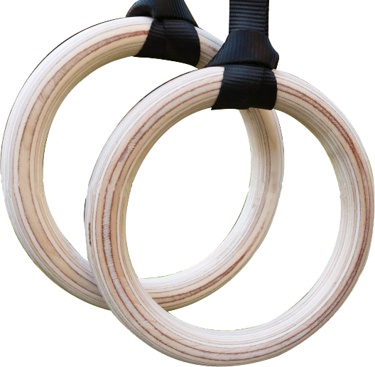 Birch Wood Gymnastic Rings 