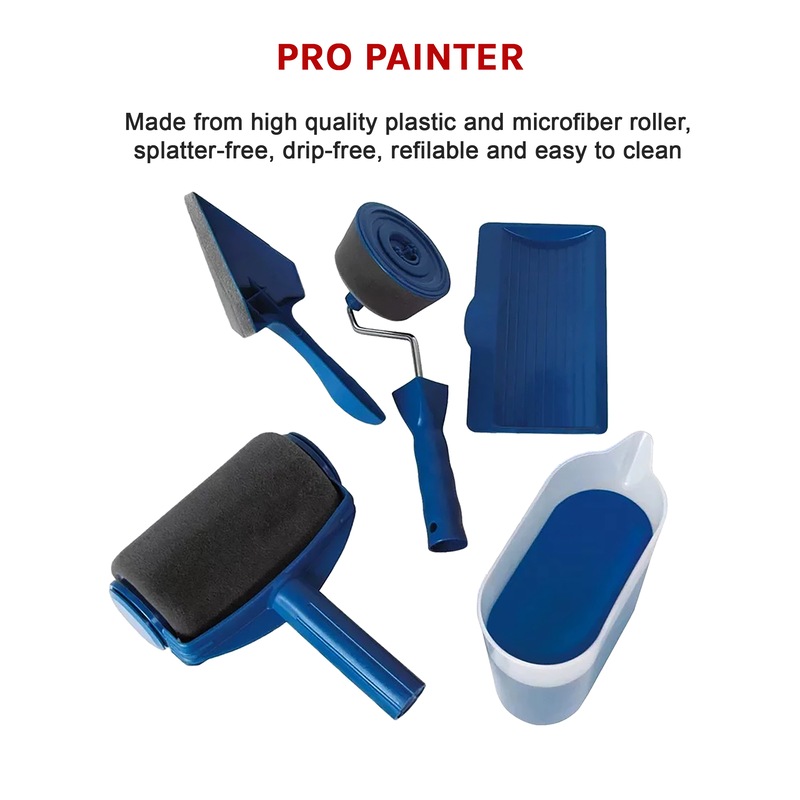Buy Paint / Painting Set SelfContained Drip Splatter Roller MyDeal