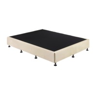 Palermo Queen Ensemble Bed Base Platinum Natural Sand Linen Fabric