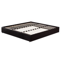 PU Leather King Bed Ensemble Frame