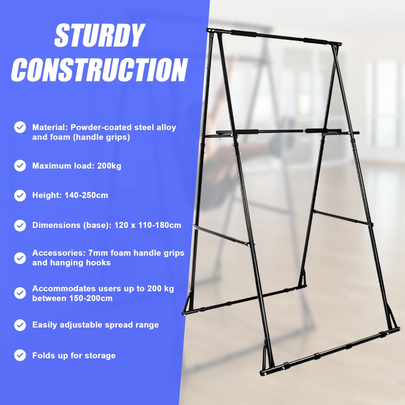 Buy Pullup Bar Free Standing Pull up Stand Sturdy Frame Indoor Pull Ups Machine MyDeal
