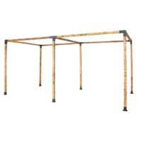 Roof Pergola Gazebo Shed Matte Black Steel Brackets DIY Kits
