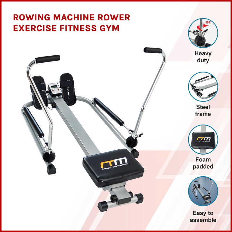 Buy Rowing Machine Rower Exercise Fitness Gym - MyDeal