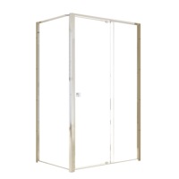 Semi Frameless Shower Screen (114~122)x 195cm & (77~80)x 195cm Side AS/NZS Glass