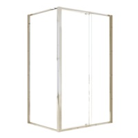 Semi Frameless Shower Screen (114~122)x 195cm & (89~92)x 195cm Side AS/NZS Glass